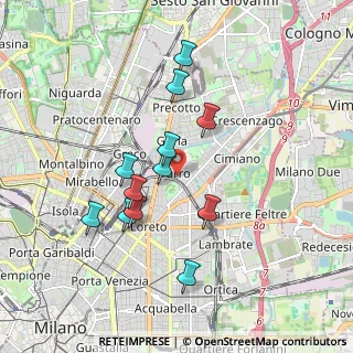 Mappa Via Giovanni Pontano, 20127 Milano MI, Italia (1.63333)