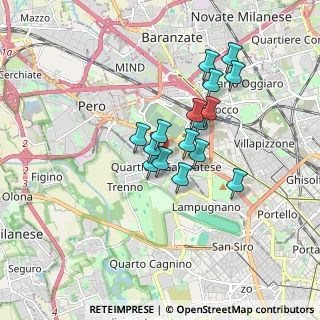 Mappa C.C Bonola, 20151 Milano MI, Italia (1.30625)