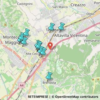 Mappa Via Selva Bassa, 36075 Montecchio Maggiore VI, Italia (1.785)
