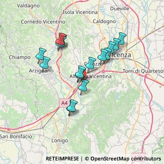 Mappa Via Selva Bassa, 36075 Montecchio Maggiore VI, Italia (6.40313)