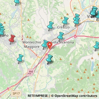 Mappa Via Selva Bassa, 36075 Montecchio Maggiore VI, Italia (6.6165)
