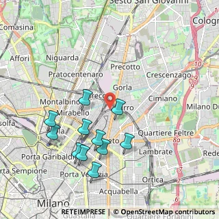 Mappa Via Ottavio Rinuccini, 20125 Milano MI, Italia (2.02182)