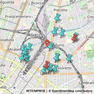 Mappa Via Ottavio Rinuccini, 20125 Milano MI, Italia (1.0515)
