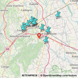 Mappa Strada Monte Grande, 36100 Vicenza VI, Italia (6.50091)