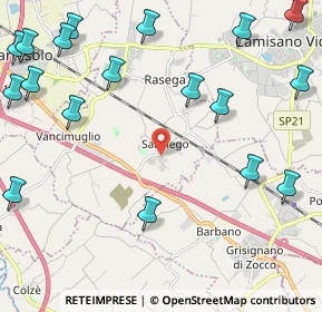 Mappa Via Villapovera, 36040 Grumolo delle Abbadesse VI, Italia (3.01833)