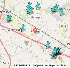 Mappa Via Villapovera, 36040 Grumolo delle Abbadesse VI, Italia (2.9195)