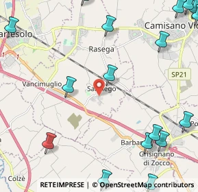 Mappa Via Villapovera, 36040 Grumolo delle Abbadesse VI, Italia (3.41556)