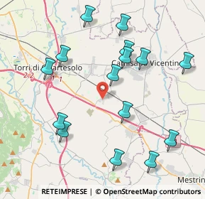 Mappa Via Villapovera, 36040 Grumolo delle Abbadesse VI, Italia (4.37867)