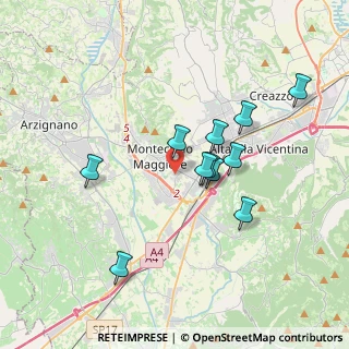 Mappa Via Giosuè Carducci, 36075 Montecchio Maggiore VI, Italia (3.21727)