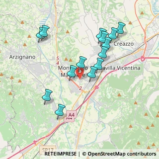Mappa Via Giosuè Carducci, 36075 Montecchio Maggiore VI, Italia (3.78214)