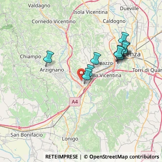 Mappa Via Giosuè Carducci, 36075 Montecchio Maggiore VI, Italia (7.37833)