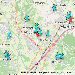 Mappa Via Giosuè Carducci, 36075 Montecchio Maggiore VI, Italia (2.815)
