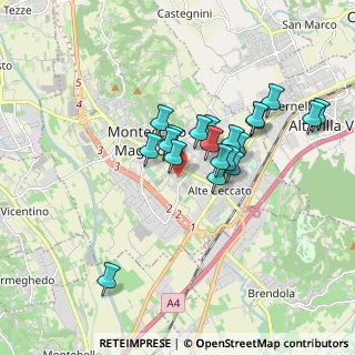 Mappa Via Giosuè Carducci, 36075 Montecchio Maggiore VI, Italia (1.449)