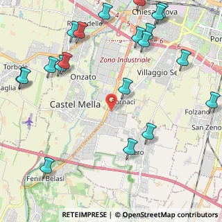 Mappa Via Quinzano, 25020 Castel Mella BS, Italia (2.923)