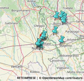 Mappa Via Mare, 28062 Cameri NO, Italia (10.68357)