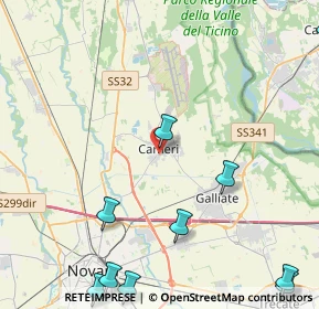 Mappa Via Mare, 28062 Cameri NO, Italia (6.82538)