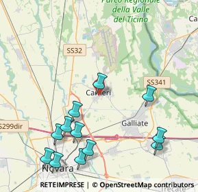 Mappa Via Mare, 28062 Cameri NO, Italia (4.8975)