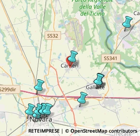 Mappa Via Mare, 28062 Cameri NO, Italia (5.24769)