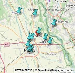 Mappa Via Mare, 28062 Cameri NO, Italia (6.33786)