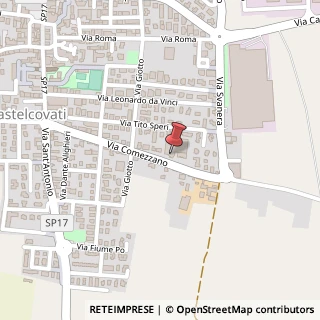 Mappa Via Comezzano, 45, 25030 Castelcovati, Brescia (Lombardia)