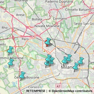 Mappa Via Ampezzo, 20156 Milano MI, Italia (5.12727)