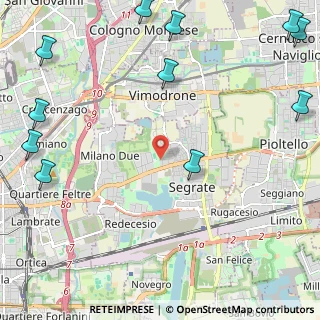 Mappa Via Giorgio Amendola, 20054 Segrate MI, Italia (3.38091)