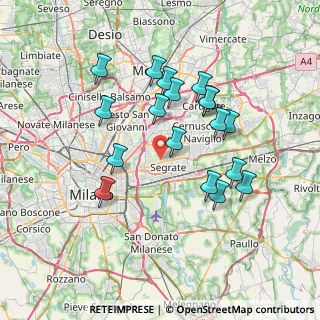 Mappa Via Giorgio Amendola, 20054 Segrate MI, Italia (6.80722)