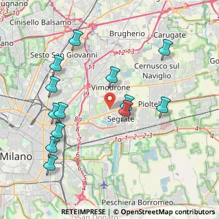 Mappa Via Giorgio Amendola, 20054 Segrate MI, Italia (4.33538)