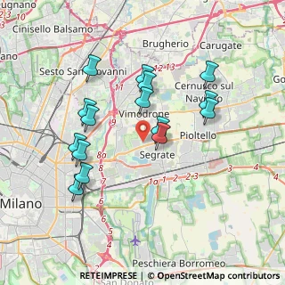 Mappa Via Giorgio Amendola, 20054 Segrate MI, Italia (3.524)