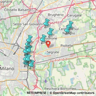Mappa Via Giorgio Amendola, 20054 Segrate MI, Italia (3.96077)