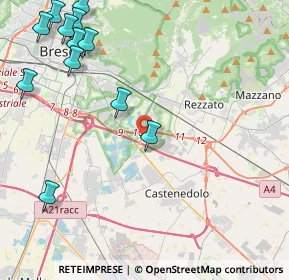 Mappa 25129 Buffalora BS, Italia (6.23071)