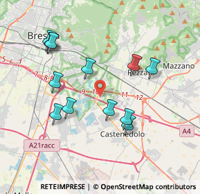 Mappa 25129 Buffalora BS, Italia (3.70417)