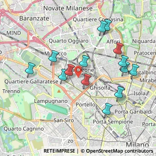 Mappa Via Cesare Ajraghi, 20156 Milano MI, Italia (1.98286)