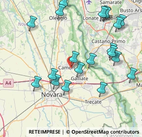 Mappa Via Monte Grappa, 28062 Cameri NO, Italia (9.071)