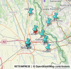 Mappa Via Monte Grappa, 28062 Cameri NO, Italia (6.31091)