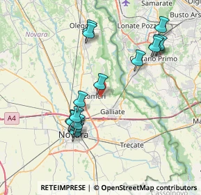 Mappa Via Monte Grappa, 28062 Cameri NO, Italia (7.72133)
