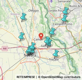 Mappa Via Monte Grappa, 28062 Cameri NO, Italia (7.32714)