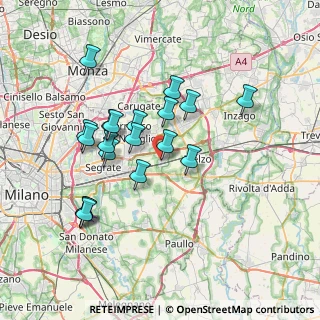 Mappa Via Malpaghetto, 20060 Vignate MI, Italia (6.59737)