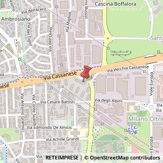 Mappa Via Cassanese, 200, 20090 Segrate, Milano (Lombardia)