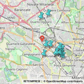 Mappa Via Baldo degli Ubaldi, 20156 Milano MI, Italia (1.96583)
