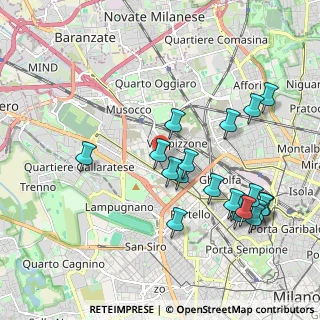 Mappa Via Baldo degli Ubaldi, 20156 Milano MI, Italia (2.1345)