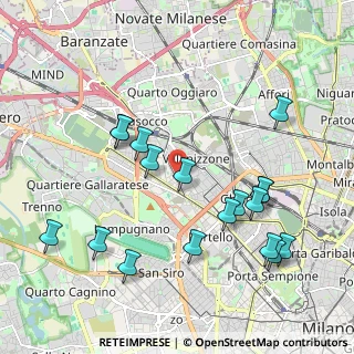 Mappa Via Baldo degli Ubaldi, 20156 Milano MI, Italia (2.16556)