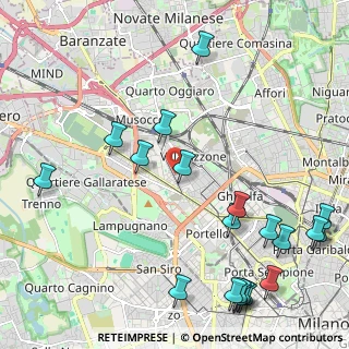 Mappa Via Baldo degli Ubaldi, 20156 Milano MI, Italia (2.8595)