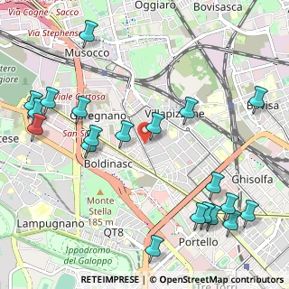 Mappa Via Baldo degli Ubaldi, 20156 Milano MI, Italia (1.351)