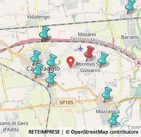 Mappa Via Fornovo, 24043 Caravaggio BG, Italia (2.23909)