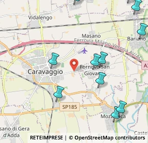 Mappa Via Fornovo, 24043 Caravaggio BG, Italia (2.71)