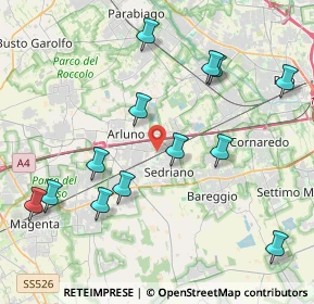 Mappa Via Pasteur, 20018 Sedriano MI, Italia (4.48154)