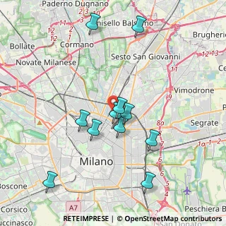 Mappa Via Gianni Caproni, 20125 Milano MI, Italia (3.72818)
