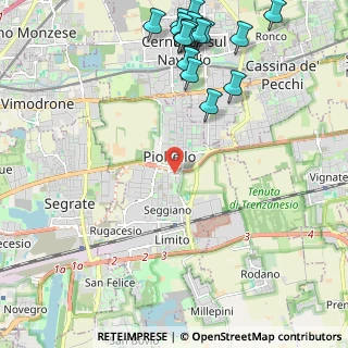 Mappa Via Carlo Cattaneo, 20096 Pioltello MI, Italia (2.9175)