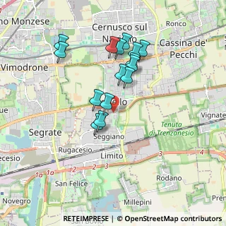 Mappa Via Carlo Cattaneo, 20096 Pioltello MI, Italia (1.62733)